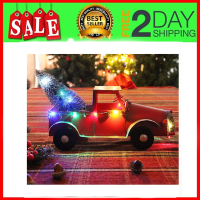 vintage red toy pickup truck